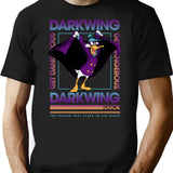 Darkwing Duck Get Dangerous T-Shirt - Retro Graphic Tee for Men & Women - Black
