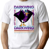 Darkwing Duck Get Dangerous T-Shirt - Retro Graphic Tee for Men & Women - White