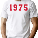 Date Of Birth 1975 - Born In 1975 - Vintage 1970s T-Shirt - White