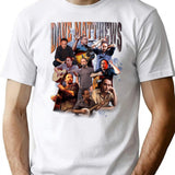 Dave Matthews T-Shirt - Retro Graphic Tee for Men & Women - White