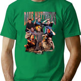 Dave Matthews T-Shirt - Retro Graphic Tee for Men & Women - Green