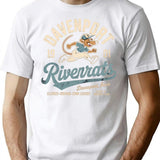 Davenport Riverrats 1901 T-Shirt - Retro Graphic Tee for Men & Women - White