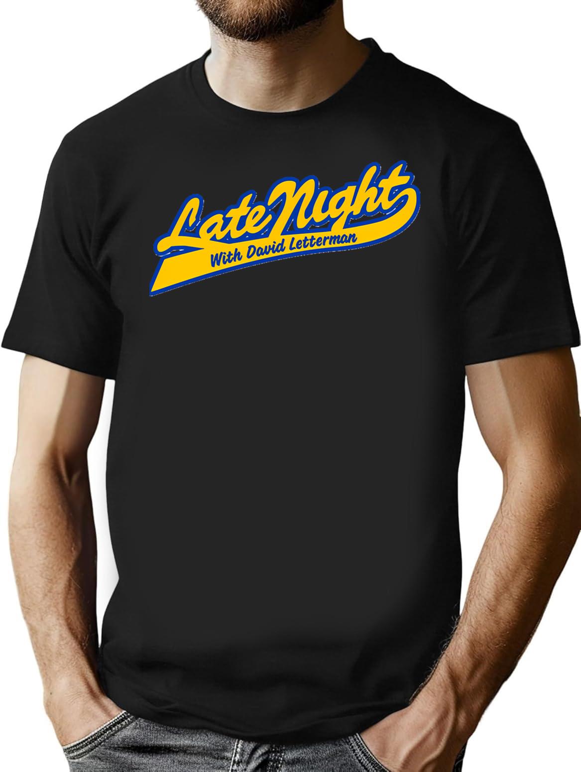 David Letterman Classic Logo Classic Tshirt1229 Essential T-Shirt - Black