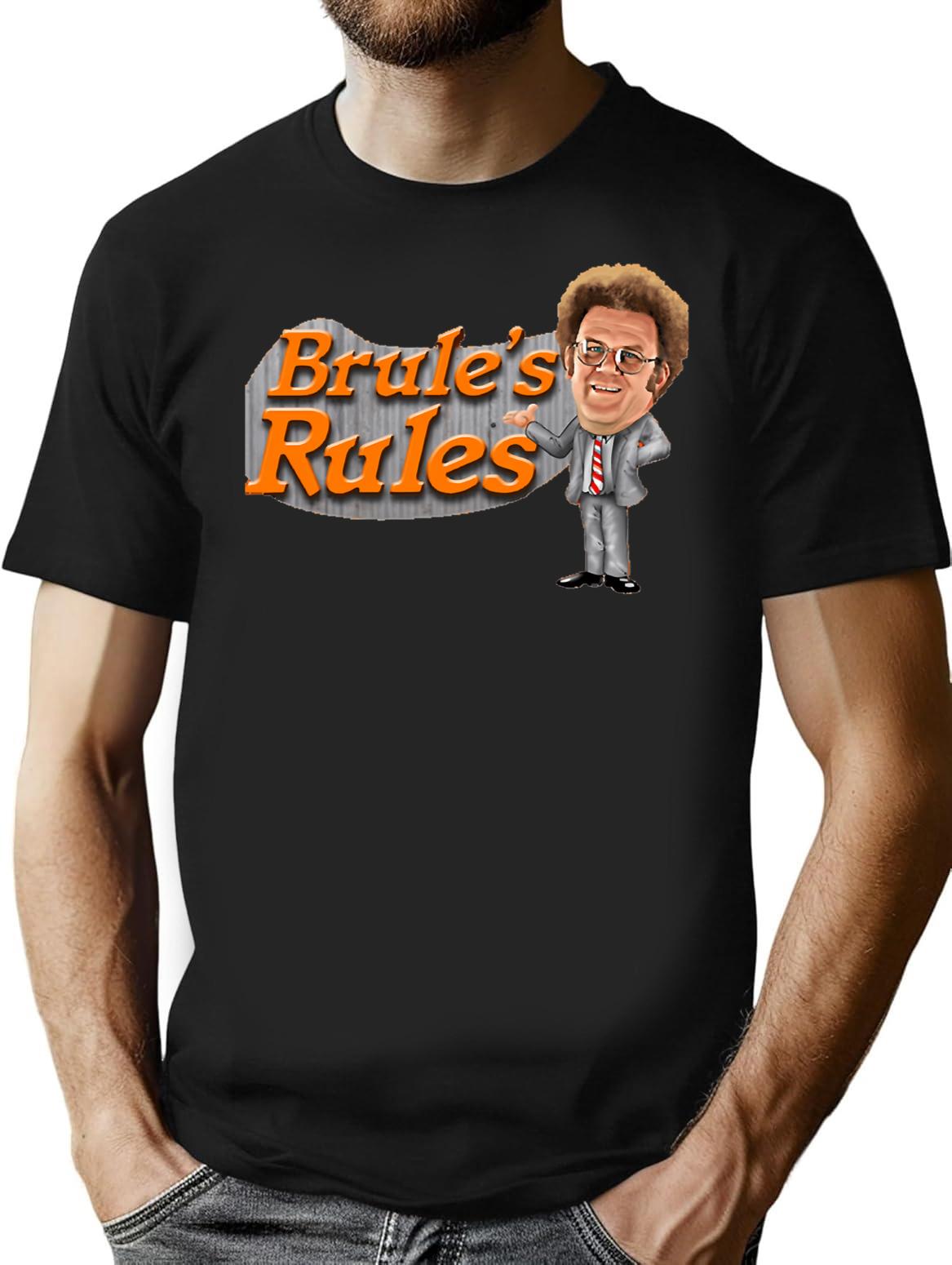 Day Gift For Dark Red Brule Rules Vintage Photograp T-Shirt - Black