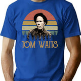Day Gifts Tom Music Waits T-Shirt - Blue