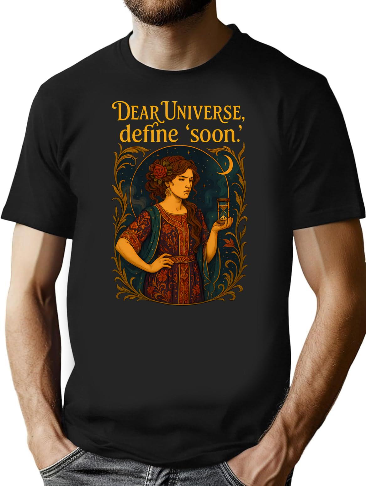 Dear Universe Define Soon Art Nouveau T-shirt - Black