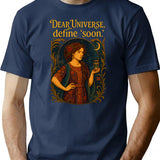 Dear Universe Define Soon Art Nouveau T-shirt - Navy