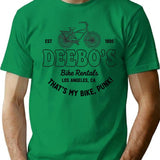 Deebo's Bike Rentals Funny T-Shirt - Sarcastic Humor Graphic Tee - Green