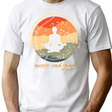 Deep Yoga And Music Life Quote Vintage - Meditation Soul Music Quotes For Yoga And Music Lovers T-Shirt - White