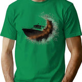 Degradation (1) T-Shirt - Retro Graphic Tee for Men & Women - Green
