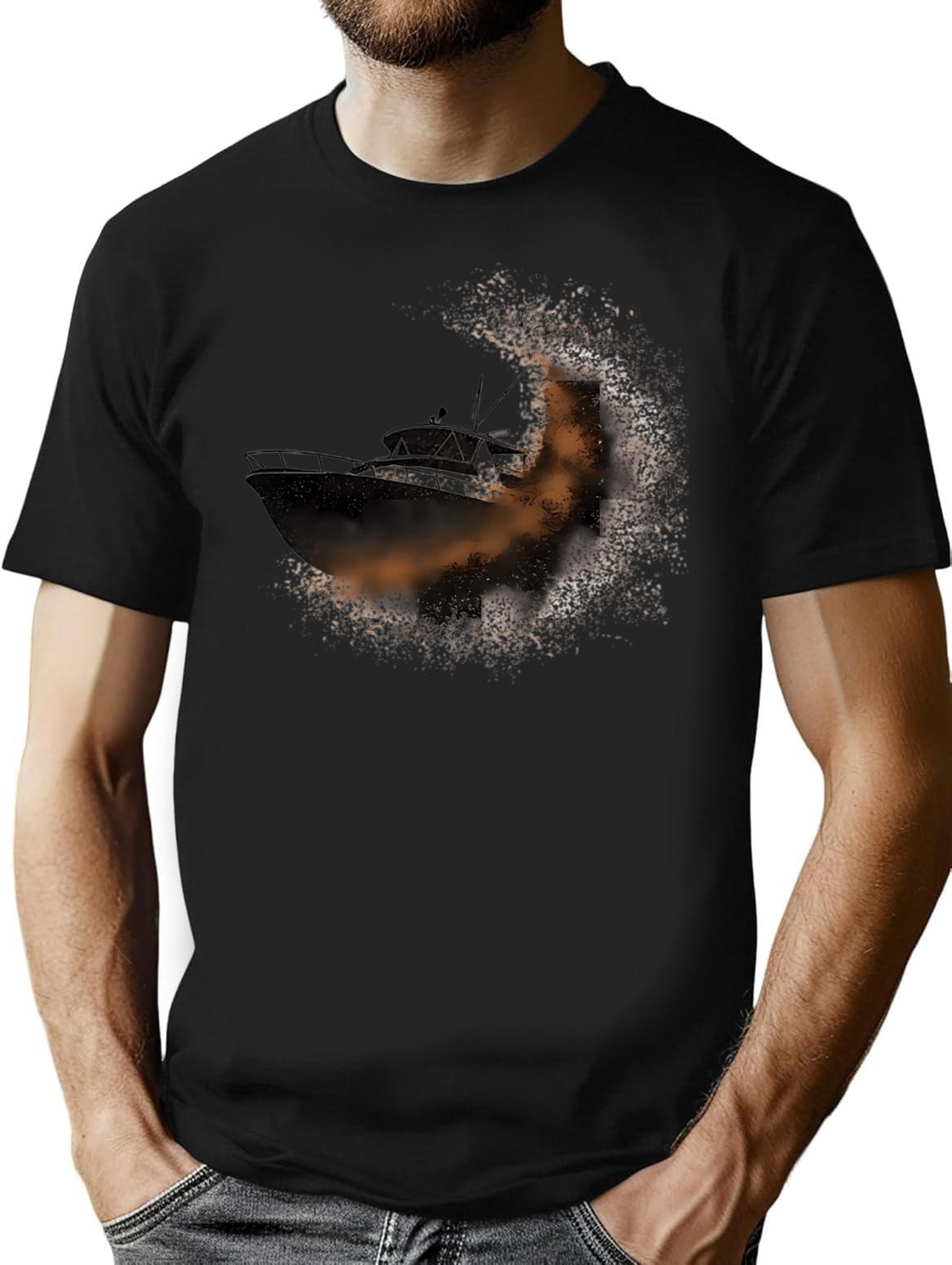 Degradation T-Shirt - Retro Graphic Tee for Men & Women - Black