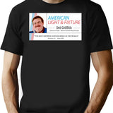 Del Griffith - Shower Curtain Ring Sales T-Shirt - Black
