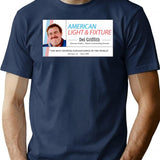 Del Griffith - Shower Curtain Ring Sales T-Shirt - Navy