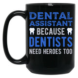 Dental Assistant Black Coffee Mug, Gift Coffee Mug