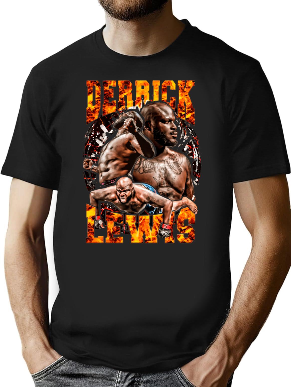 Derrick Lewis Retro Vintage T-Shirt - Retro Graphic Casual Tee - Black
