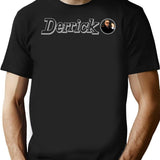 Derrick Shirt T-Shirt - Retro Graphic Tee for Men & Women - Black