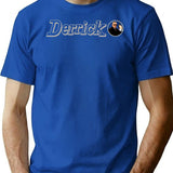 Derrick Shirt T-Shirt - Retro Graphic Tee for Men & Women - Blue