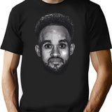Derrick White Funny Vintage Face T-Shirt - Retro Graphic Casual Tee - Black