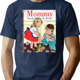 Detox T-Shirt - Retro Graphic Tee for Men & Women - Navy