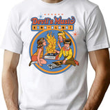 Devil's Music Sing-along T-Shirt - Retro Graphic Tee for Men & Women - White