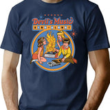 Devil's Music Sing-along T-Shirt - Retro Graphic Tee for Men & Women - Navy