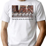 Dewey You Live You Live You Die T-Shirt - White