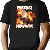 Diarrhea Survivor T-shirt - Retro Graphic Tee for Men & Women - Black