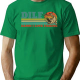 Dilf Damn I Love Fishing Retro Vintage Sunset Funny Fishing Gift (2) T-Shirt - Green