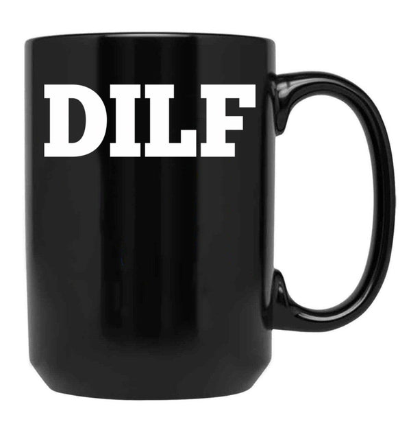 Dilf Black Coffee Mug, Gift Coffee Mug - Black