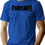 Dinner Royale Bootleg Graphic T-Shirt - Blue