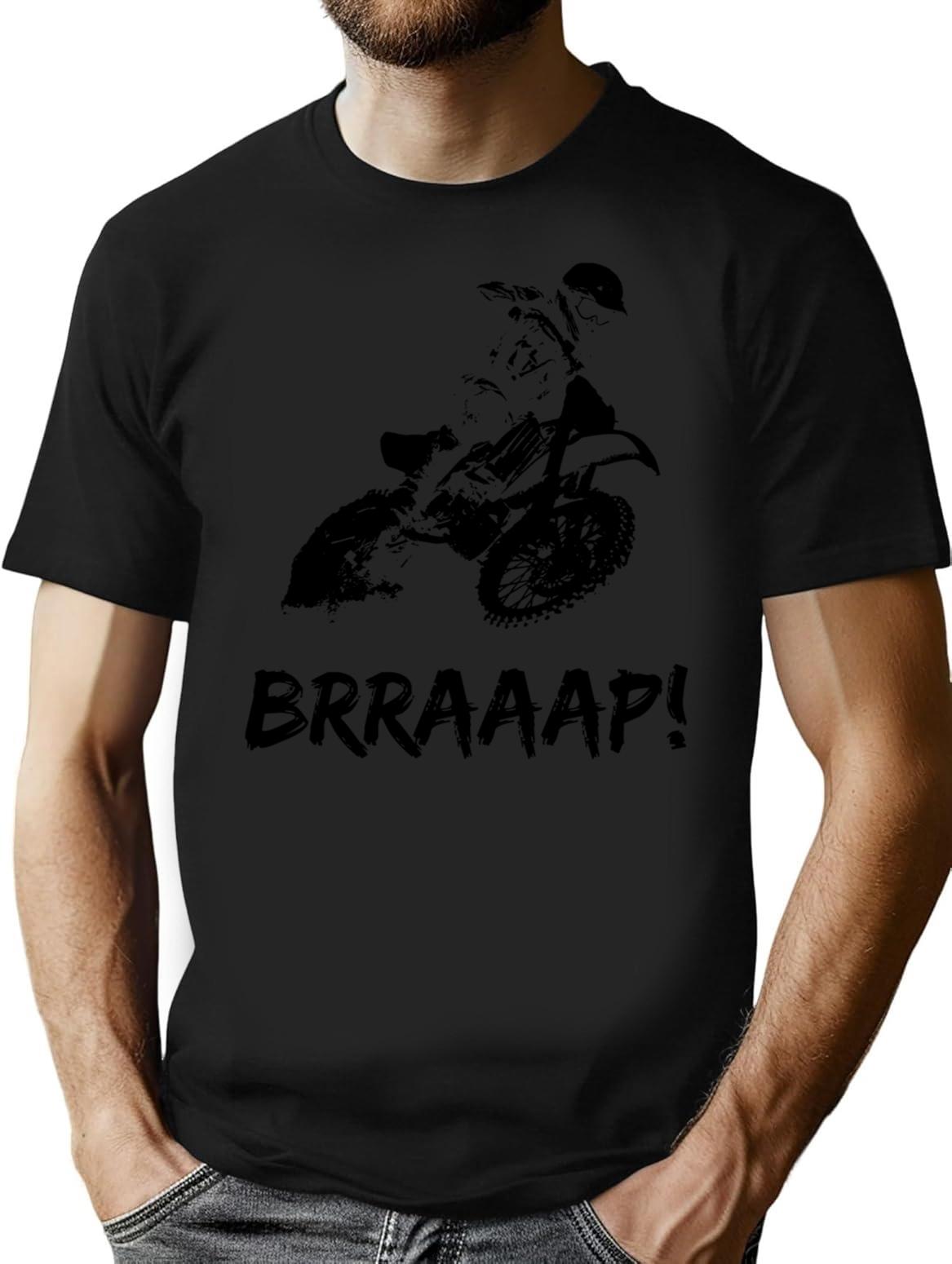 Dirt Bike Graphic Design Gift Item For Dirt Bike Riders T-Shirt - Black