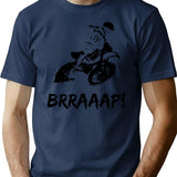 Dirt Bike Graphic Design Gift Item For Dirt Bike Riders T-Shirt - Navy
