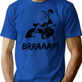 Dirt Bike Graphic Design Gift Item For Dirt Bike Riders T-Shirt - Blue