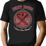 Dirty Deeds T-Shirt - Retro Graphic Tee for Men & Women - Black