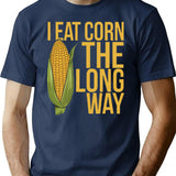 Dirty Humor Joke T-Shirt - Retro Graphic Tee for Men & Women - Navy
