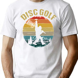 Disc Golf - Vintage Bigfoot T-Shirt - Retro Graphic Casual Tee - White