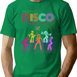 Disco Dancing T-Shirt - Retro Graphic Tee for Men & Women - Green