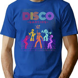 Disco Dancing T-Shirt - Retro Graphic Tee for Men & Women - Blue