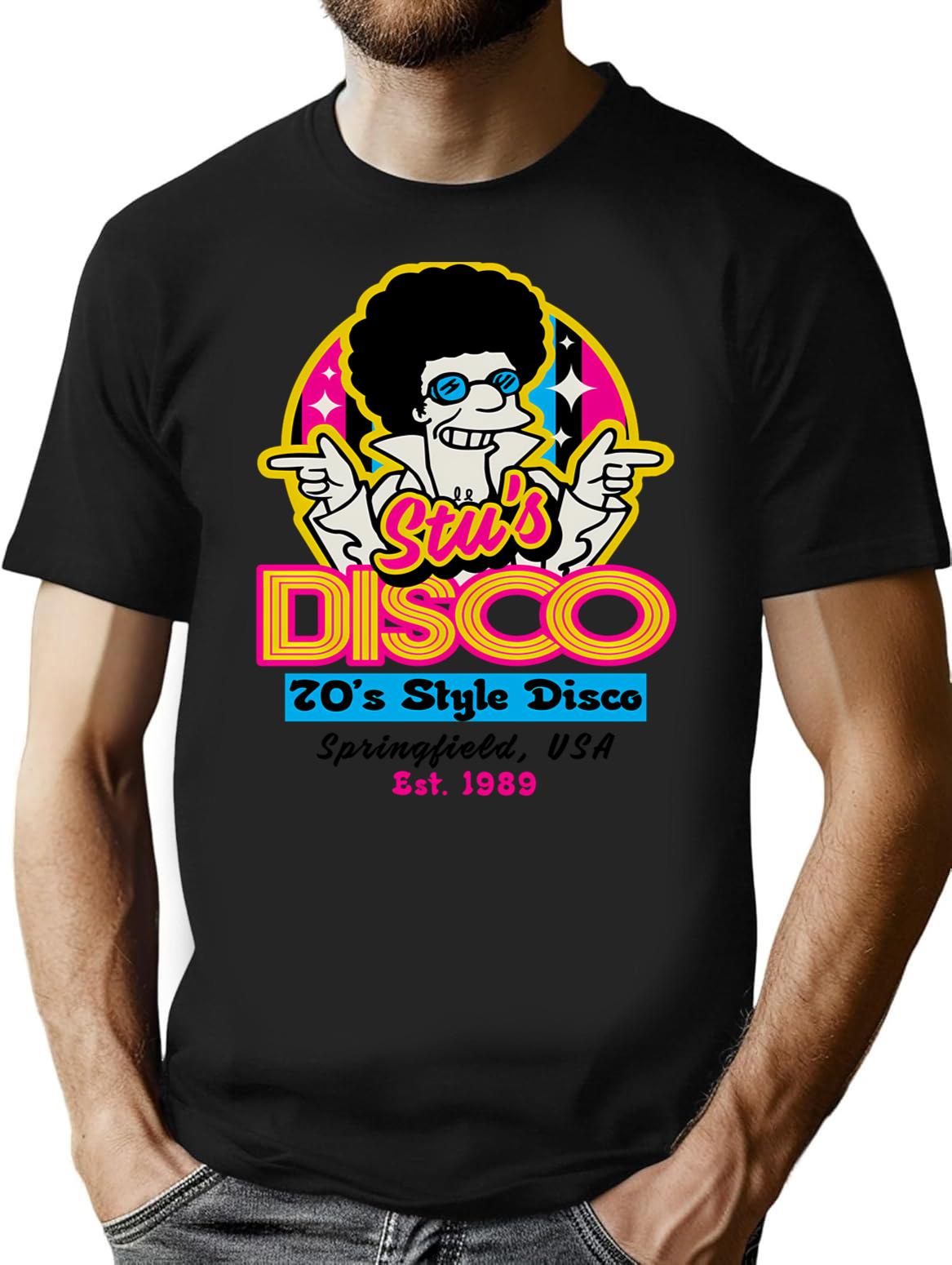 Disco Fever Lts T-Shirt - Retro Graphic Tee for Men & Women - Black