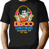 Disco Fever T-Shirt - Retro Graphic Tee for Men & Women - Black