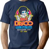 Disco Fever T-Shirt - Retro Graphic Tee for Men & Women - Navy