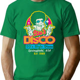 Disco Fever T-Shirt - Retro Graphic Tee for Men & Women - Green