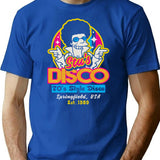 Disco Fever T-Shirt - Retro Graphic Tee for Men & Women - Blue