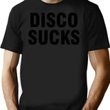 Disco Sucks T-Shirt - Retro Graphic Tee for Men & Women - Black