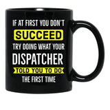 Dispatcher Gift Black Coffee Mug, Gift Coffee Mug - Black