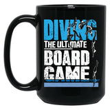 Diving The Ultimate Board Game Black Coffee Mug, Gift Coffee Mug
