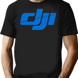 Dji Logo T-Shirt - Retro Graphic Tee for Men & Women - Black