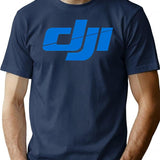 Dji Logo T-Shirt - Retro Graphic Tee for Men & Women - Navy