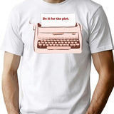 Do It For The Plot Graphic T-Shirt - White