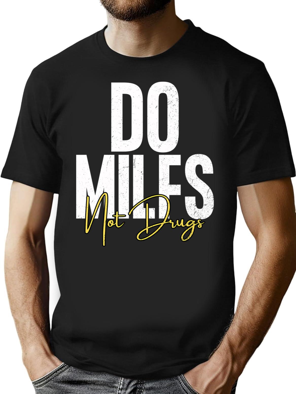 Do Milfs Not Drugs Funny Retro Vintage T-Shirt - Black